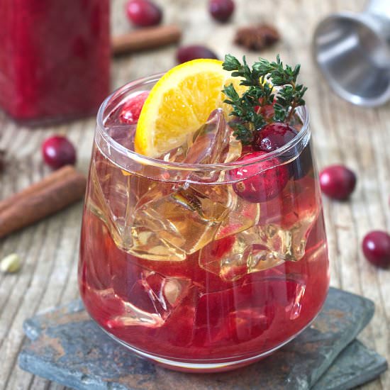Cranberry Bourbon Cocktail