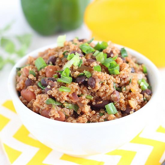 Southwestern Quinoa & Bean Skillet