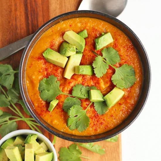 Red Lentil Curry Soup