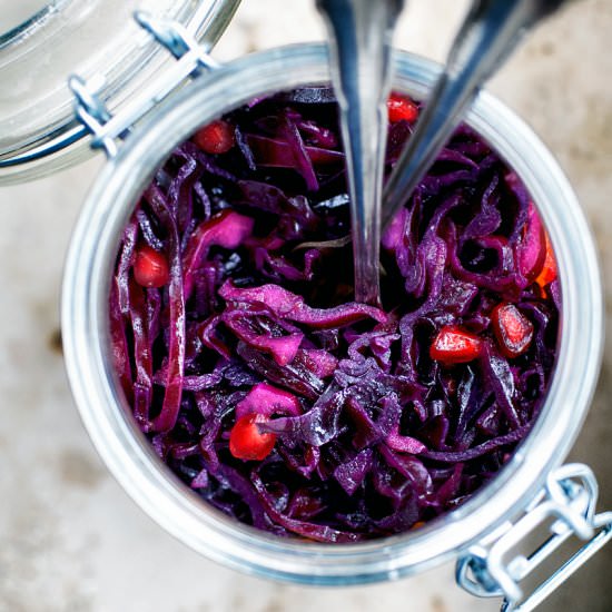 Red Cabbage Orange Salad