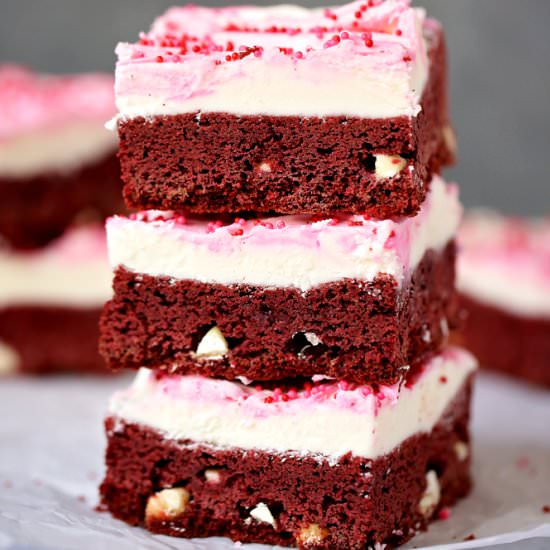 Red Velvet White Chocolate Chip Bar