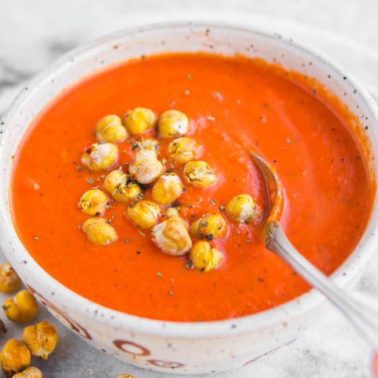 Creamy Tomato & Red Pepper Soup