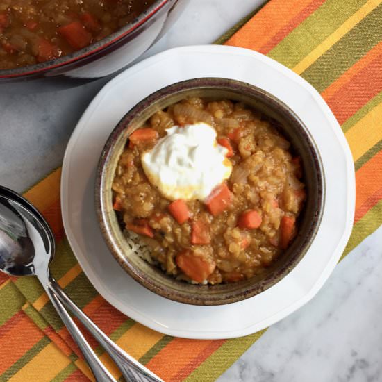 Roasted Carrot & Lentil Ragout