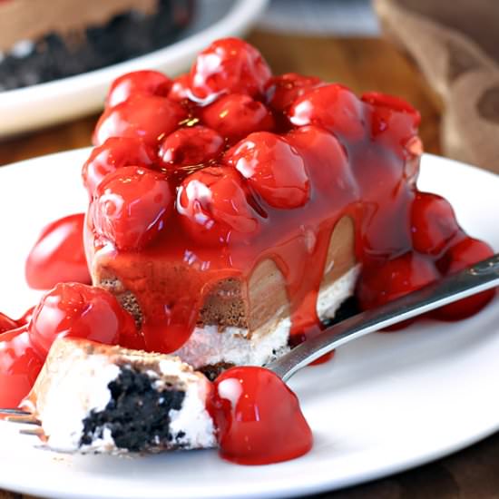No Bake Black Forest Cheesecake