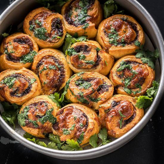 Butternut Squash Spinach Crescent Roll ups