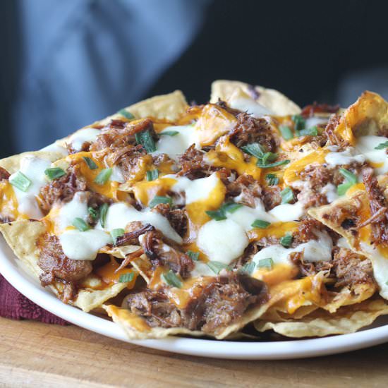 Ultimate BBQ Pulled Pork Nachos