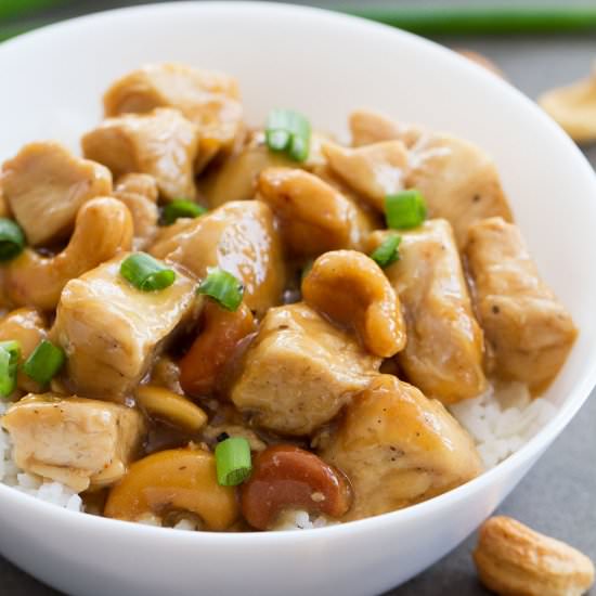 Pressure Cooker Cashew Chicken