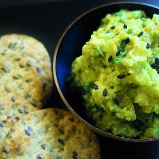 Warm Indian Spiced Avocado Dip