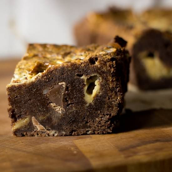 Caramel Swirl Brownies