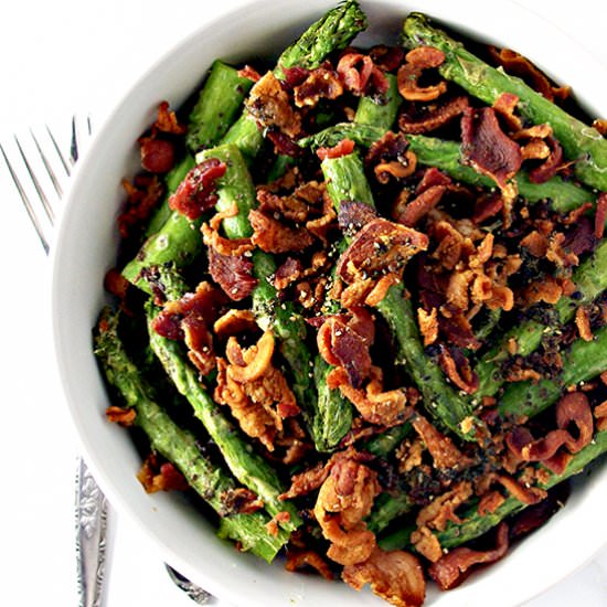 Crumbled Bacon Asparagus