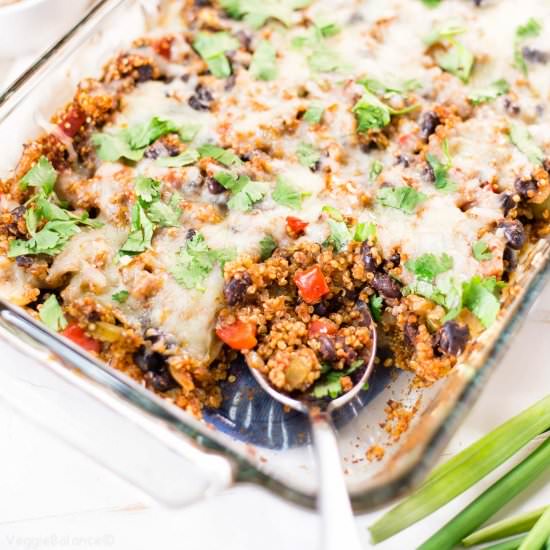 Vegetarian Quinoa Mexican Dinner