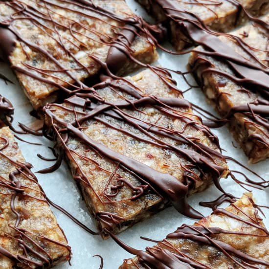 No Bake Coconut and Chocolate Energy Bars