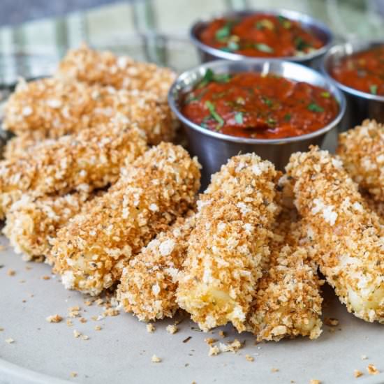 Baked Mozzarella Sticks
