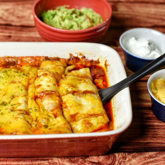 Nothing But Cheese Enchiladas