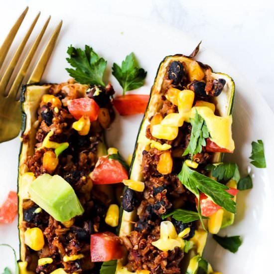 Mexican Stuffed Zucchini