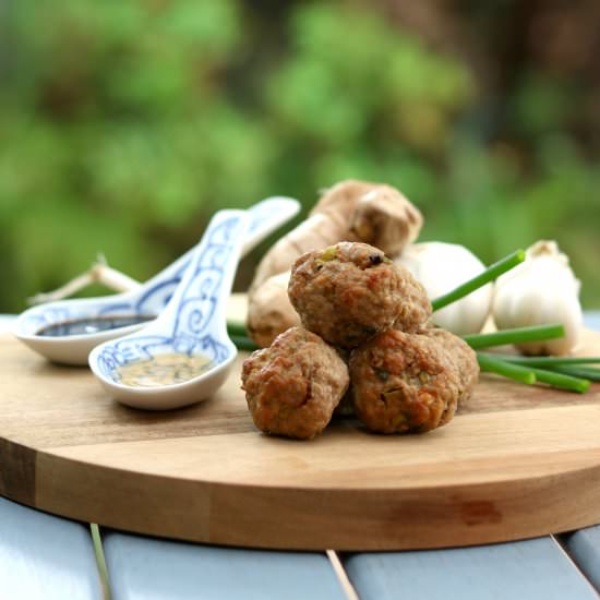 Easy Vietnamese Baked Meatballs