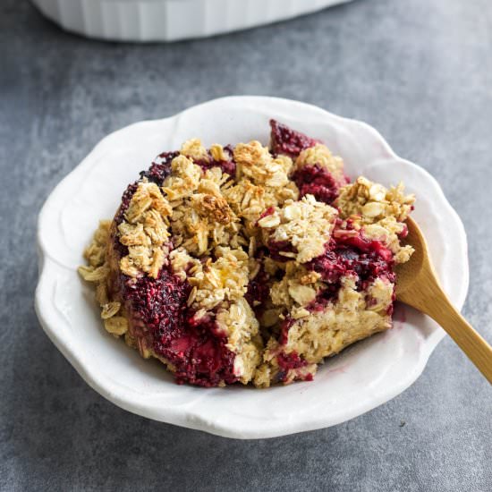 Tripple Berry Baked Oaties