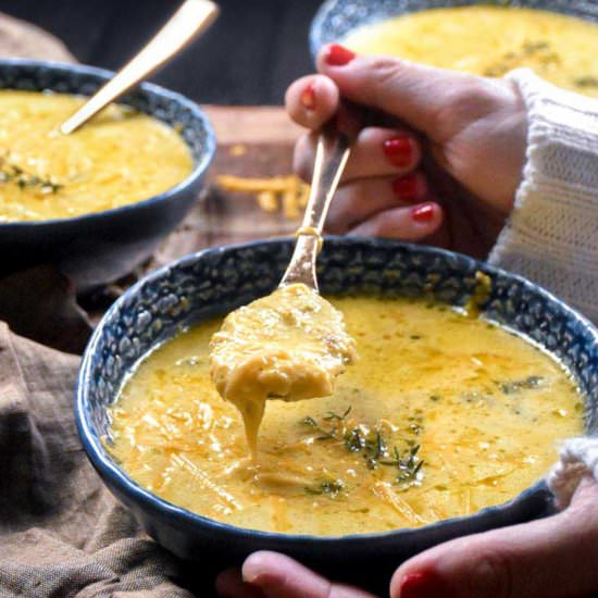 Low Carb Broccoli Cheese Soup