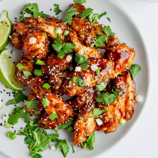 Ginger Sesame Baked Wings