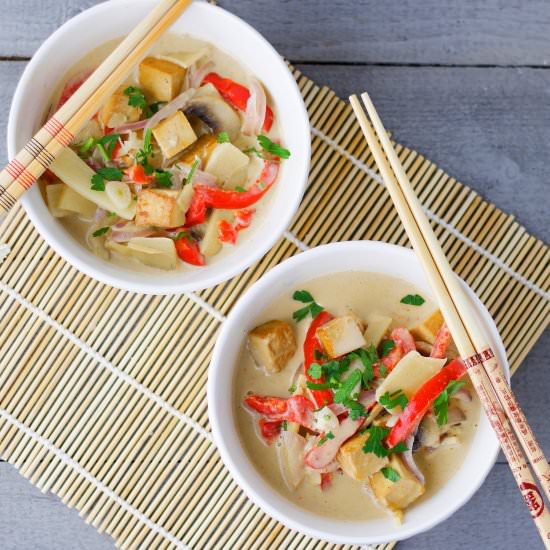 15 minutes yellow curry tofu