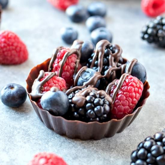 Chocolate Berry Cups