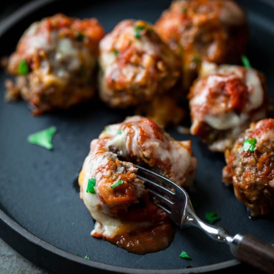 Baked Meatball Parmesan