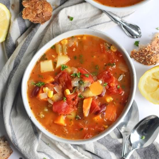 The Yummiest Vegetable Soup