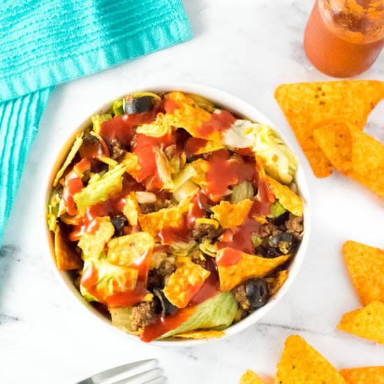 Taco Salad with Doritos