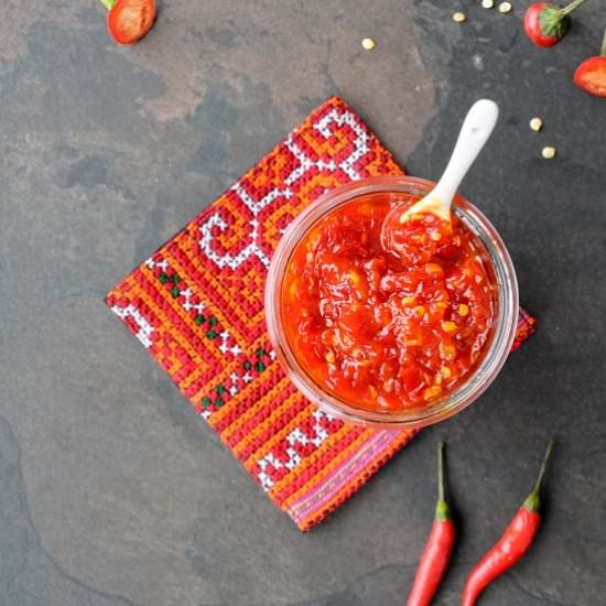 Spicy, Asian chilli jam