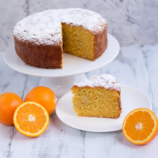 Orange & White Chocolate Cake