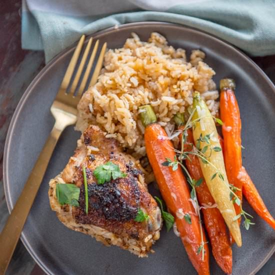 Sow Cooker Baked Chicken Thighs