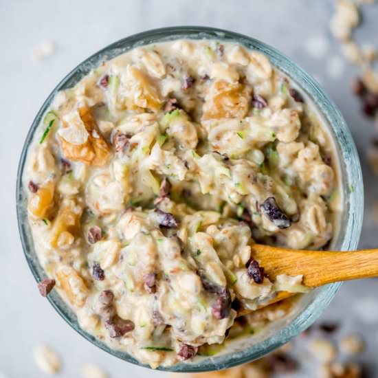 Chocolate Chip Zucchini Overnight Oats