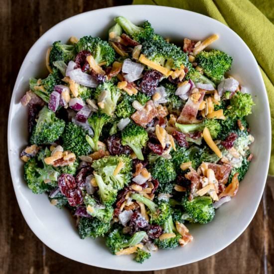 Broccoli Salad w/ Homemade Dressing