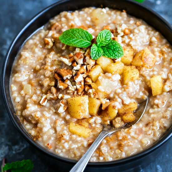 Instant Pot Apple Cinnamon Oatmeal
