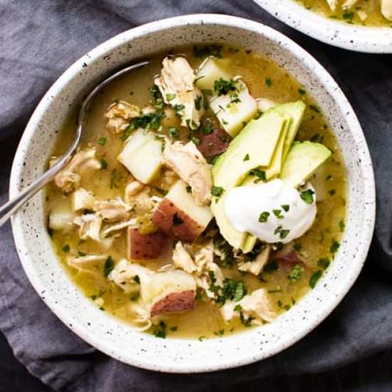 Green Chile Chicken Stew