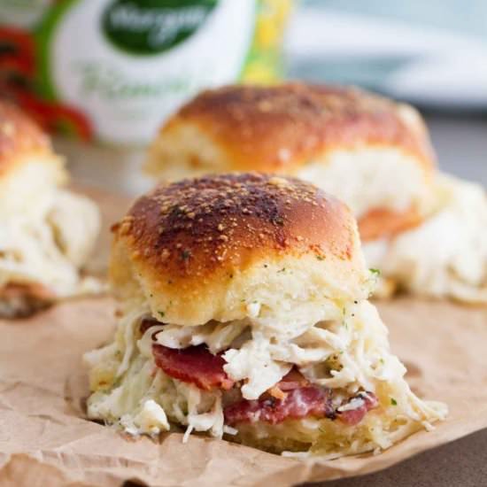 Chicken Bacon Ranch Sliders