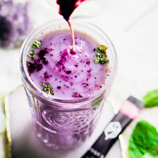 hibiscus mint x ginger // tea latte