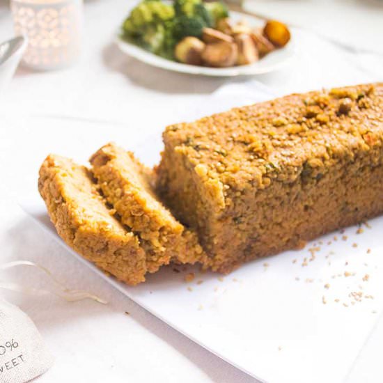 Vegan lentil loaf