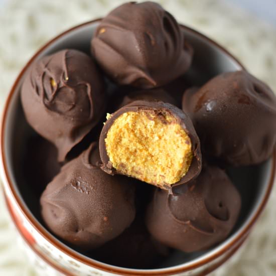 Vegan Coconut Flour Pumpkin Truffle