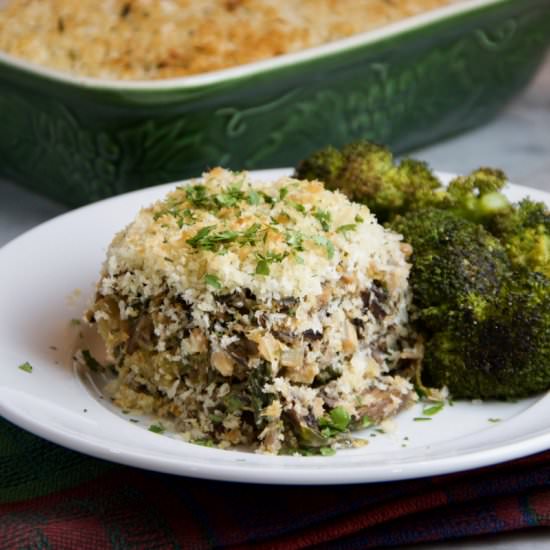 Wild Rice & Mushroom Casserole