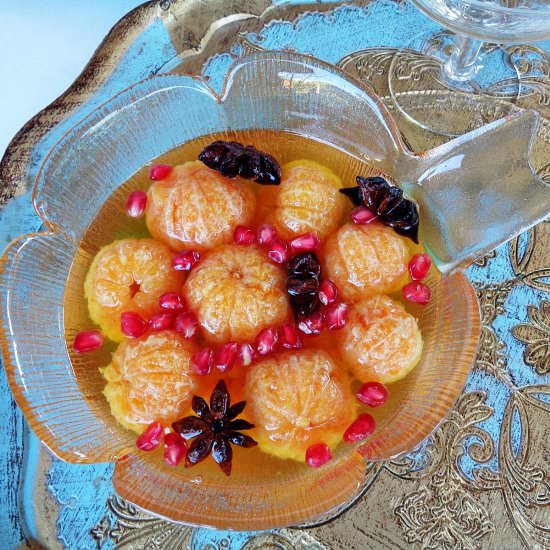 Poached Tangerines