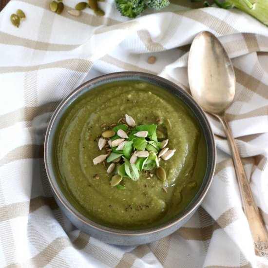 Detox Cumin Broccoli Lentil Soup