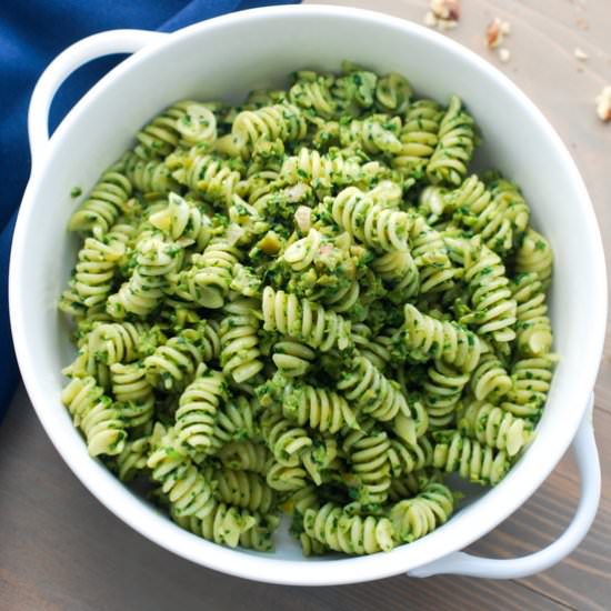 Green Olive & Walnut Pasta