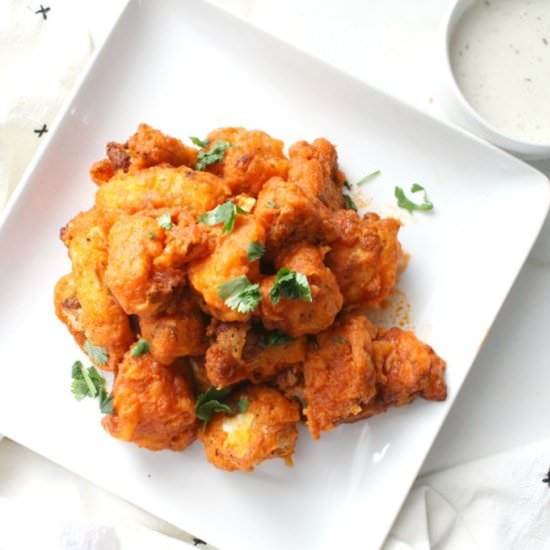 Beer Battered Cauliflower Wings