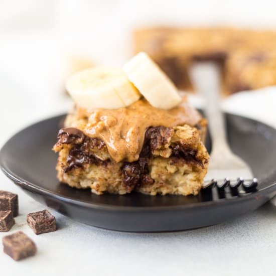 Chocolate Chip Banana Baked Oatmeal