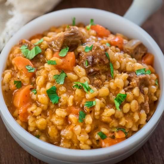 Hearty Beef Barley Soup