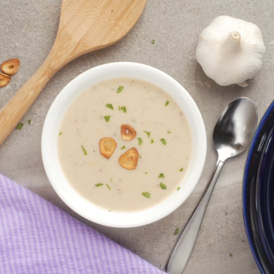 Creamy Garlic Potato Soup