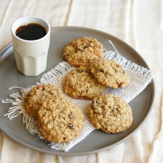 Lemon and Raisin Oatmeal Cookies