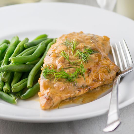 Creamy Mustard Mascarpone Chicken