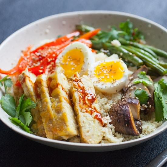 Sheet Pan Tempeh Buddha Bowls